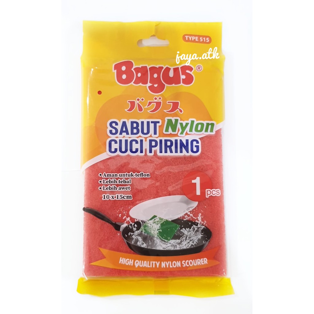 SABUT CUCI PIRING SABUT NYLON SPONS CUCI PIRING WAJAN TEFLON BAGUS ANTI GORES