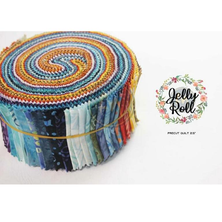 [PRODUK MJTRD] PRECUT QUILTING JELLY ROLL PATCHWORK QUILT PERCA BATIK AM KEI
