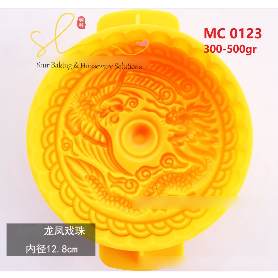 Cetakan Mooncake Plunger Kue Bulan Satru Jumbo 300gr 500gr Phoenix