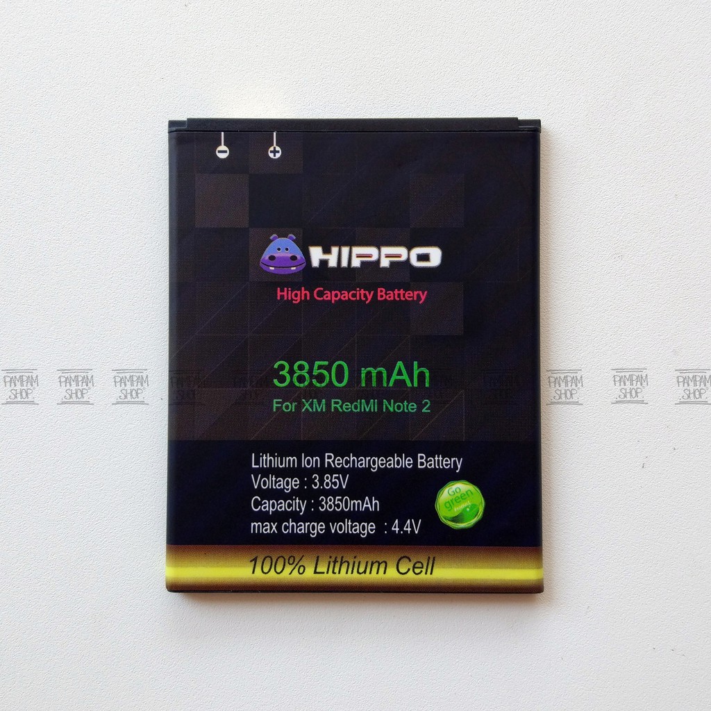 Baterai Hippo Double Power Original XiaoMi Redmi Note 2 2S Prime S BM45 Batre Batrai Hipo Xiao BM 45