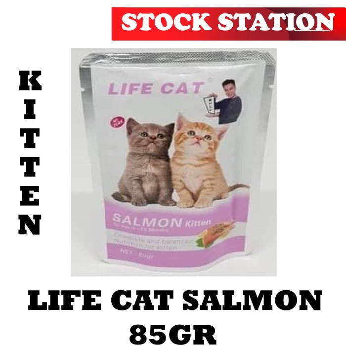 LIFE CAT Pouch Kitten Salmon 85gr