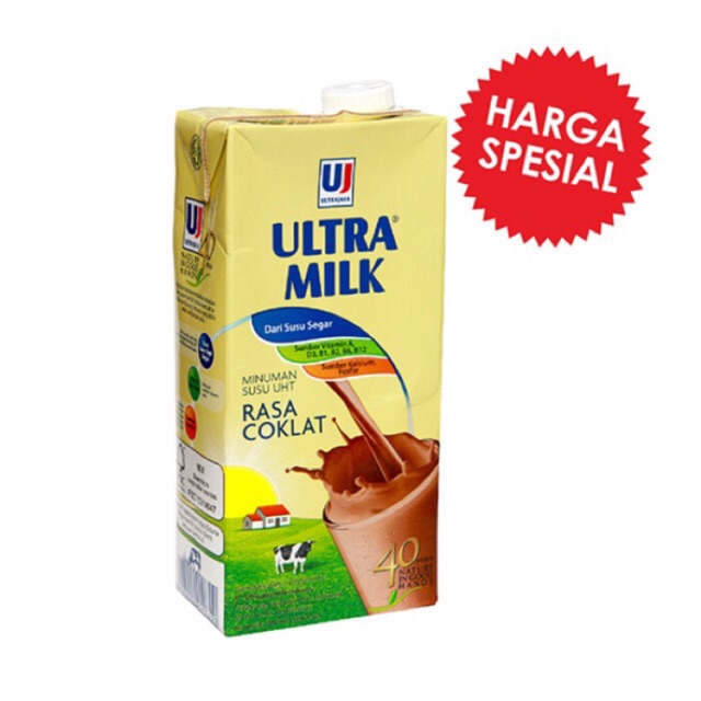 

Susu Ultra Milk 1000 ml / UltraMilk 1 Liter Cokelat / Ultra Milk 1 L Murah