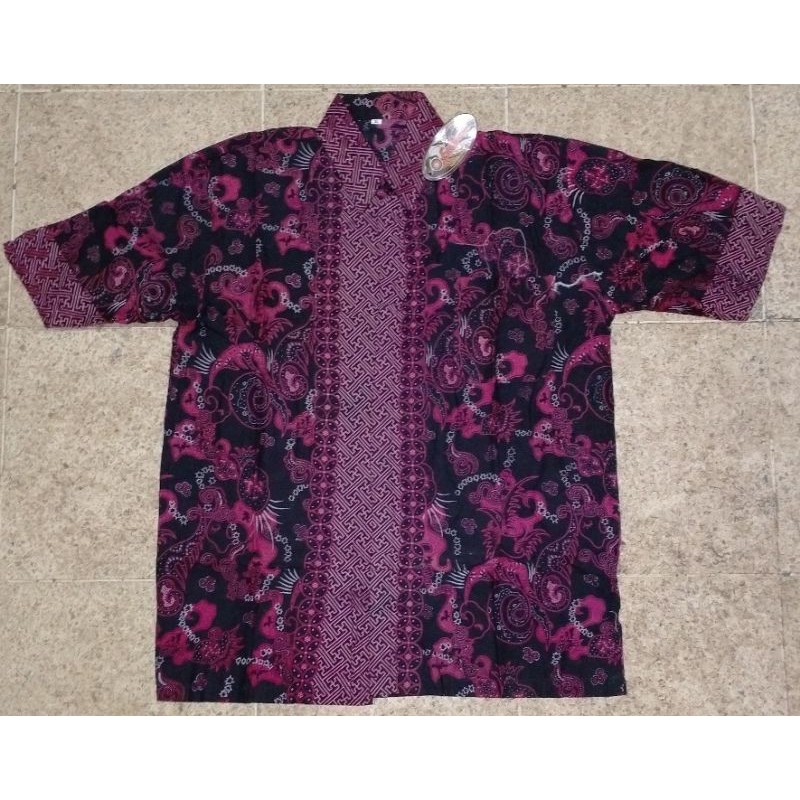 kemeja batik pria lengan pendek