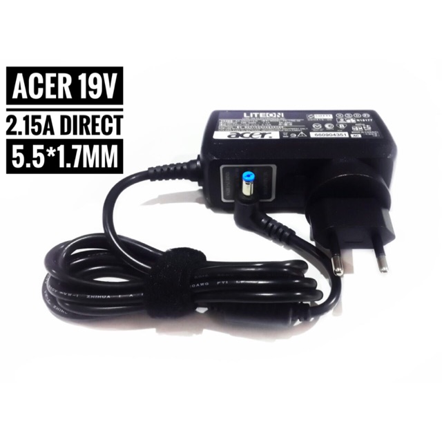 ADAPTOR LAPTOP ACER 19v-2.15A langsung power PLN CHARGER NOTEBOOK 19 volt 2.15 ampere