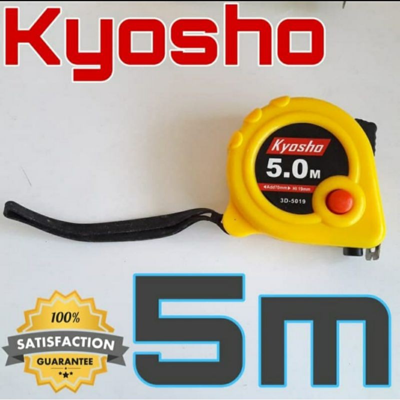 meteran anti pecah Kyosho Japan 5 m / meteran kyosho