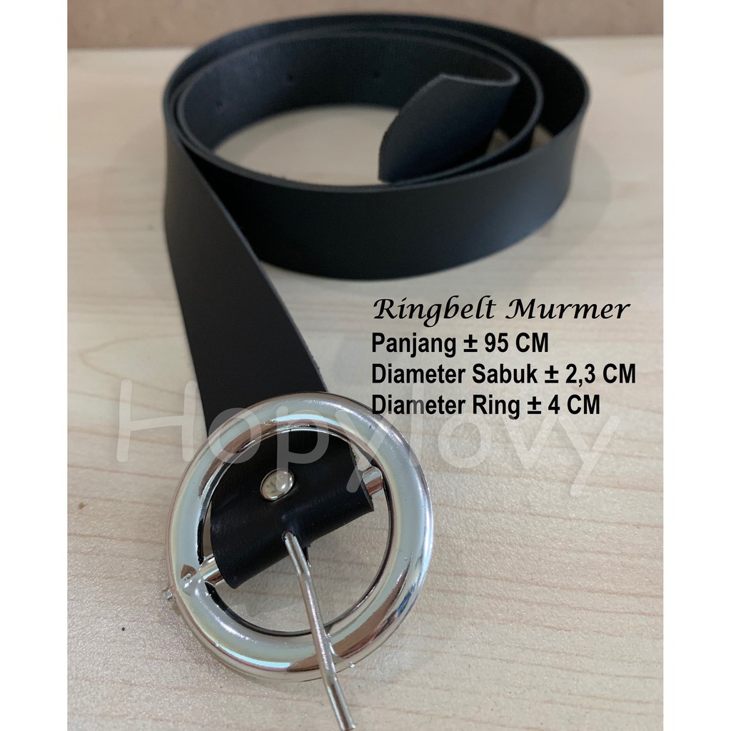 PROMO HOPYLOVY - Ikat Pinggang Wanita Ring Belt / KODE RING BELT MURMER