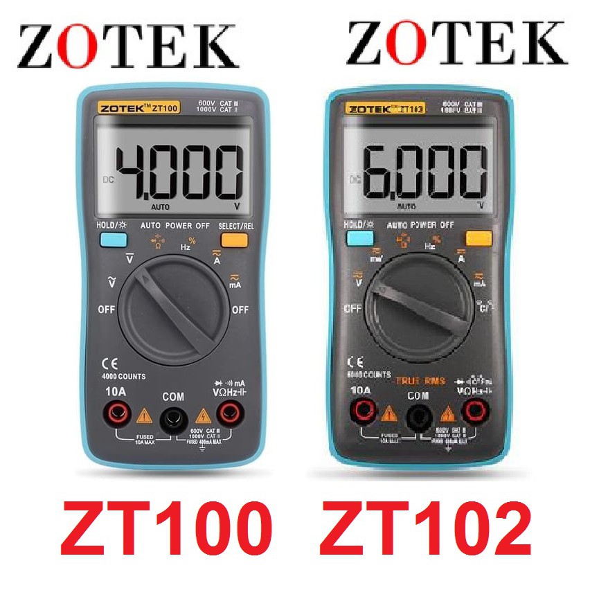 Avometer Digital Zotek ZT100 ZT102 Multitester Original Multitester 4000 6000