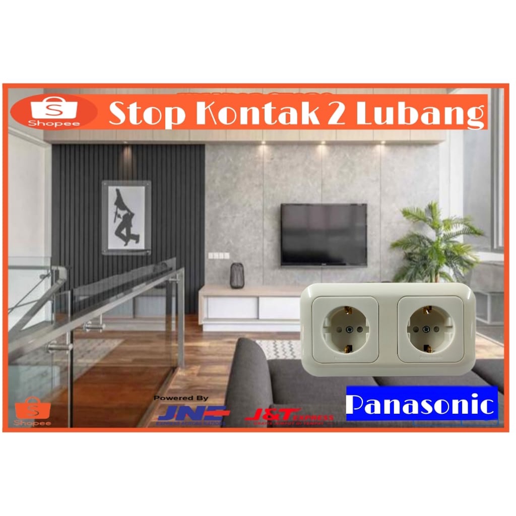 Panasonic Stop Kontak PANASONIC Double Stop Kontak Panasonic  CP