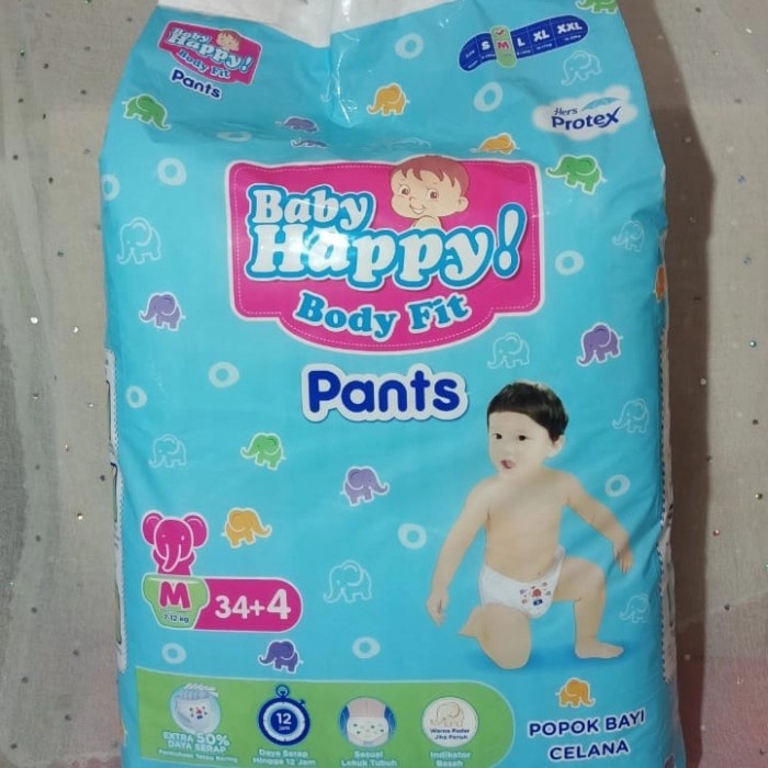 Popok- Baby Happy M 34+4 - M34+4 -Popok.