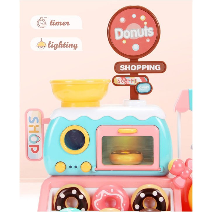 Mainan Toko Permen Donat - Mini Candy Donuts Shop