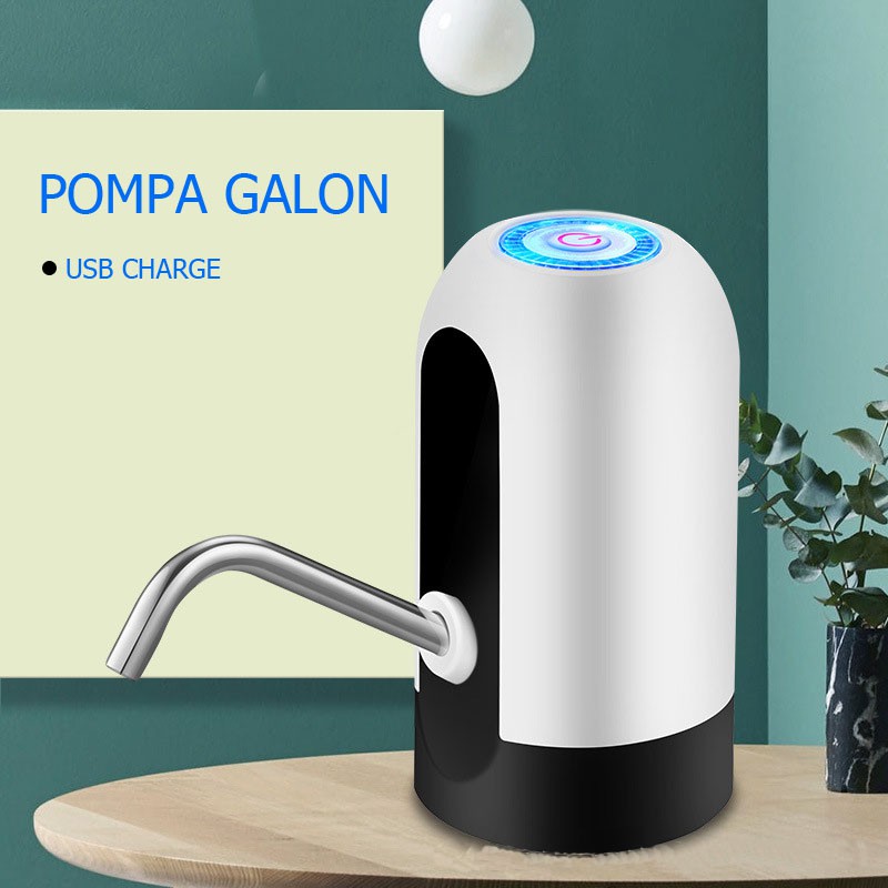 MM-136 Pompa Air Galon Listrik Portable Stainless USB Charger