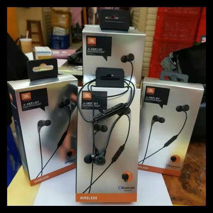 BAYAR DITEMPAT Headset Bluetooth Merek JBL ORIGINAL J-005 BT Everest Bass Earphone Handsfree Stereo