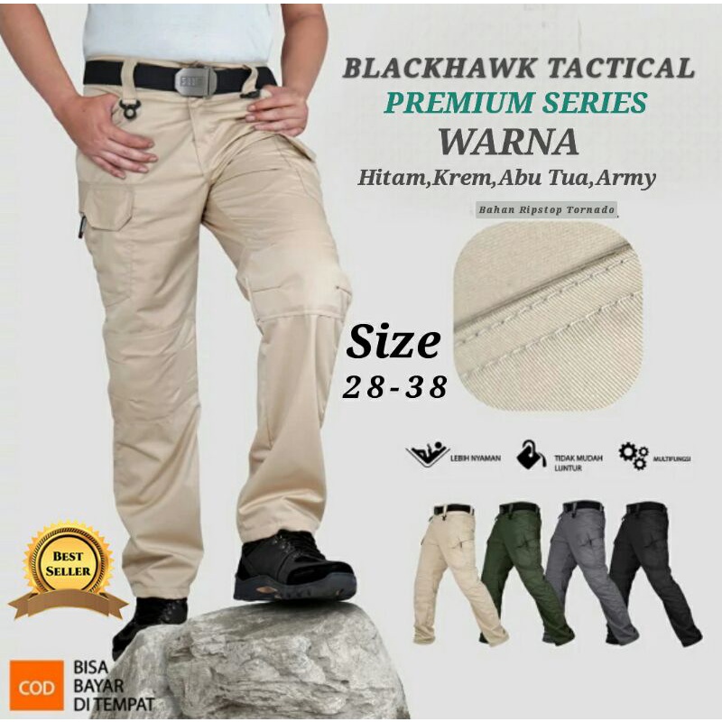 CELANA PANJANG ORIGINAL CARGO TACTICAL BLACKHAWK