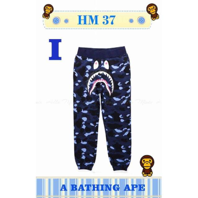 HM 37Celana Joger anak gambar Bape sz 2thn