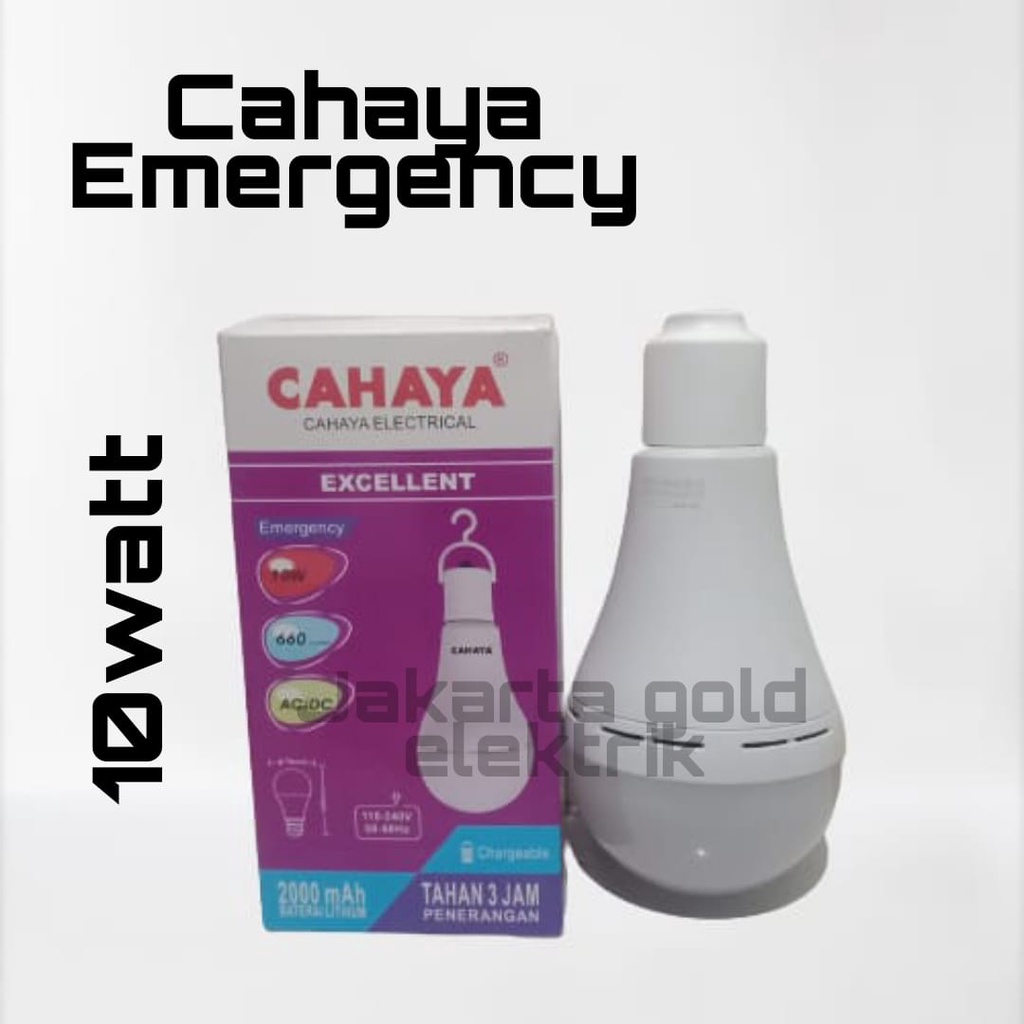 Lampu LED Emergency 10Watt Cahaya Lampu Bohlam Emergency 10W