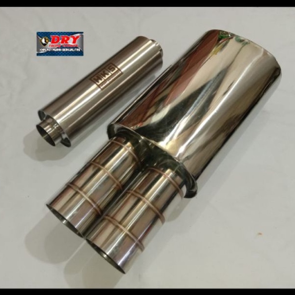 RESONATOR HKS&KNALPOT MOBIL HKS DOUBLE SEBRING ARGON FULL STENLESS