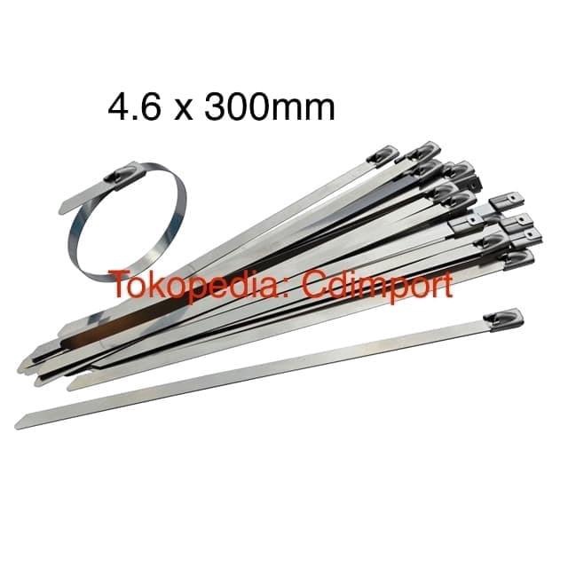 

Holder | Stainless Cable Ties - Kabel Tis Stainless 4.6X300Mm 30Cm - Isi 100Pcs