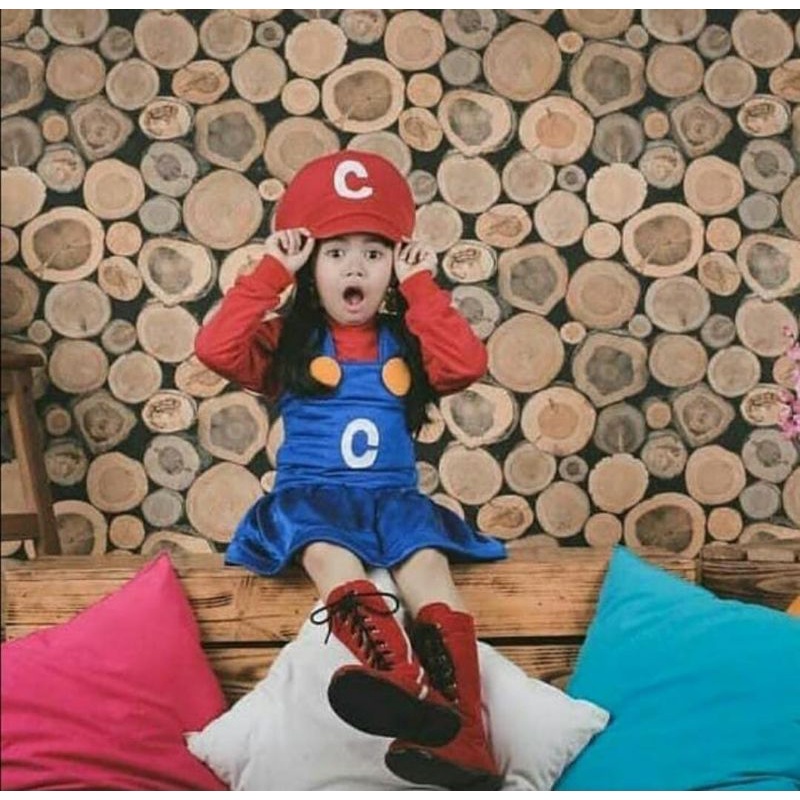kostum Mario Bros cewek/Mario Bros cewek