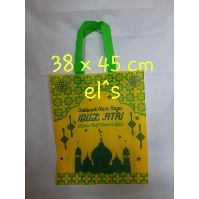 Tas Kain Spunbond Goodie Bag Idul Fitri Ramadhan 38x45 cm