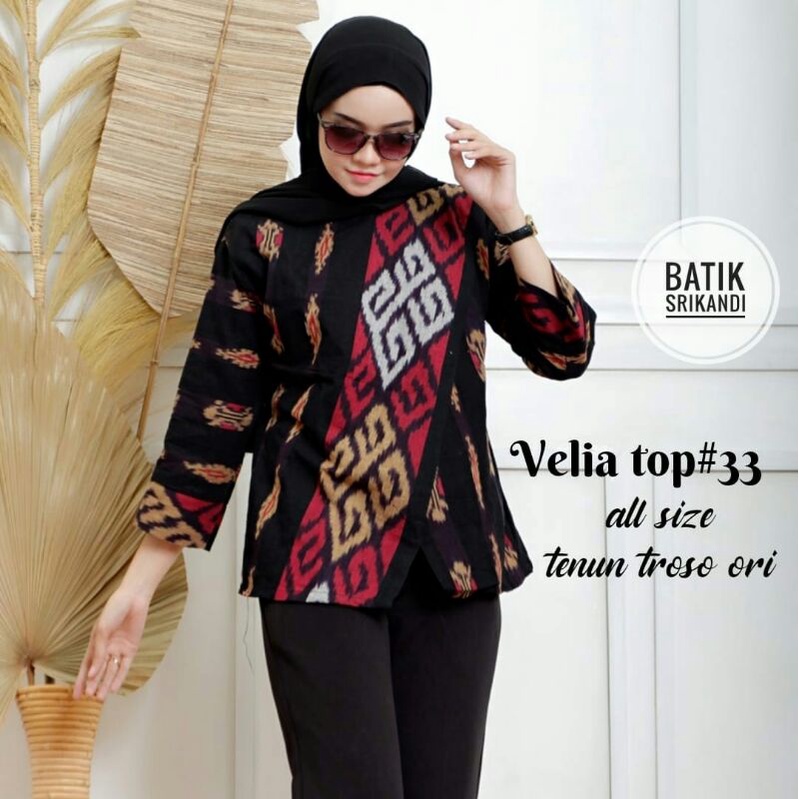 BLOUSE Batik Tenun Troso ori by Srikandi