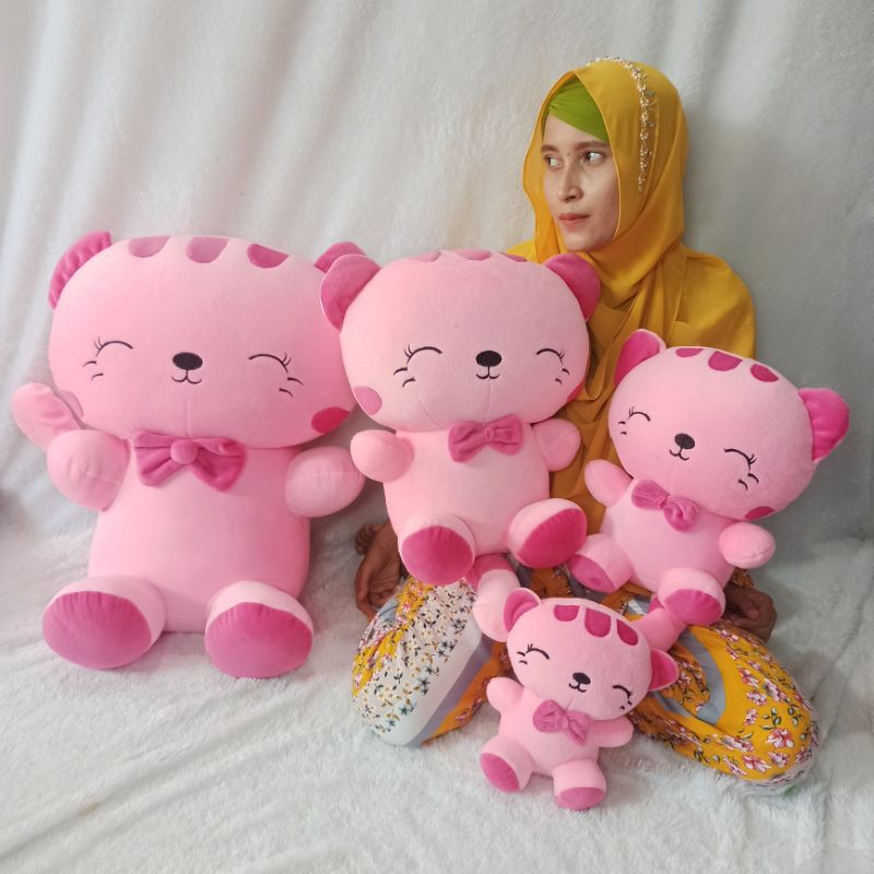 boneka PAKET KOMPLIT KUCING CANTIK ukuran S.XL,TANGGUNG dan JUMBO