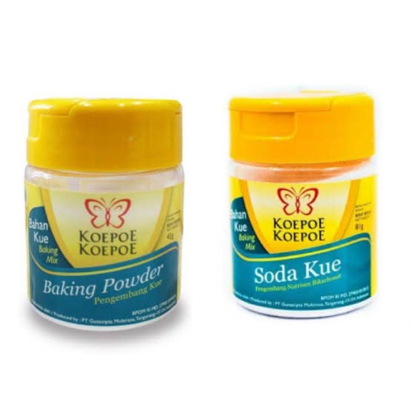 

Baking Powder & Soda Kue Cap Koepoe-Koepoe 45gr