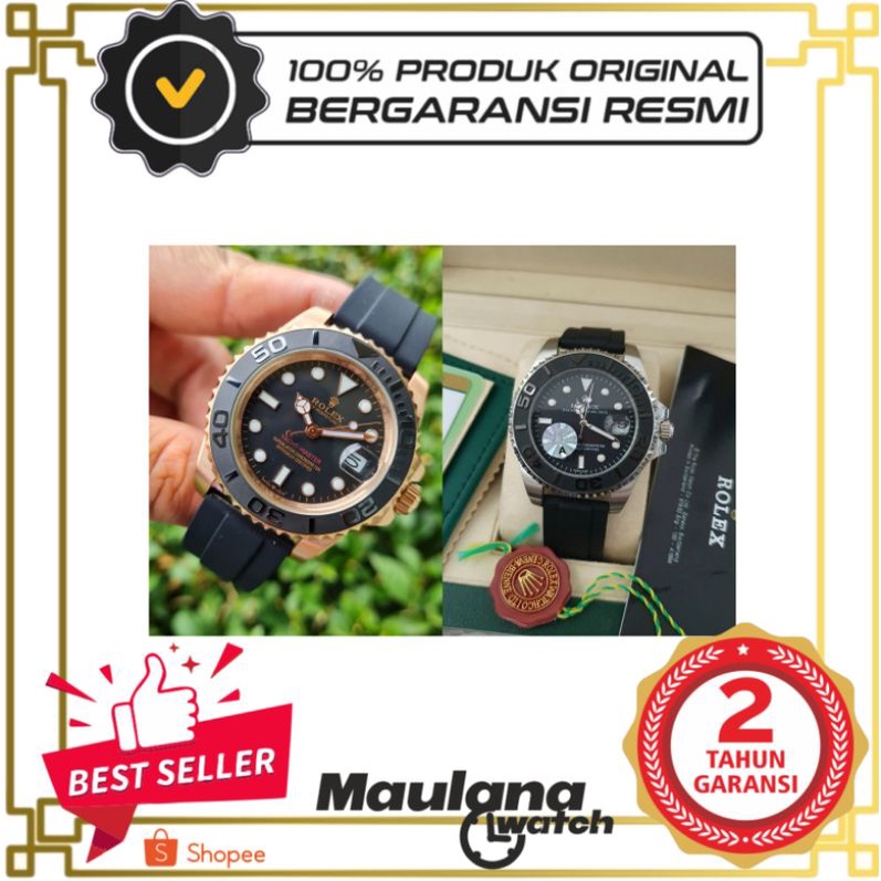 JAM TANGAN PRIA WANITA | RANTAI | KULIT | KARET | MURAH | pria - rolex yacht-master super automatic 