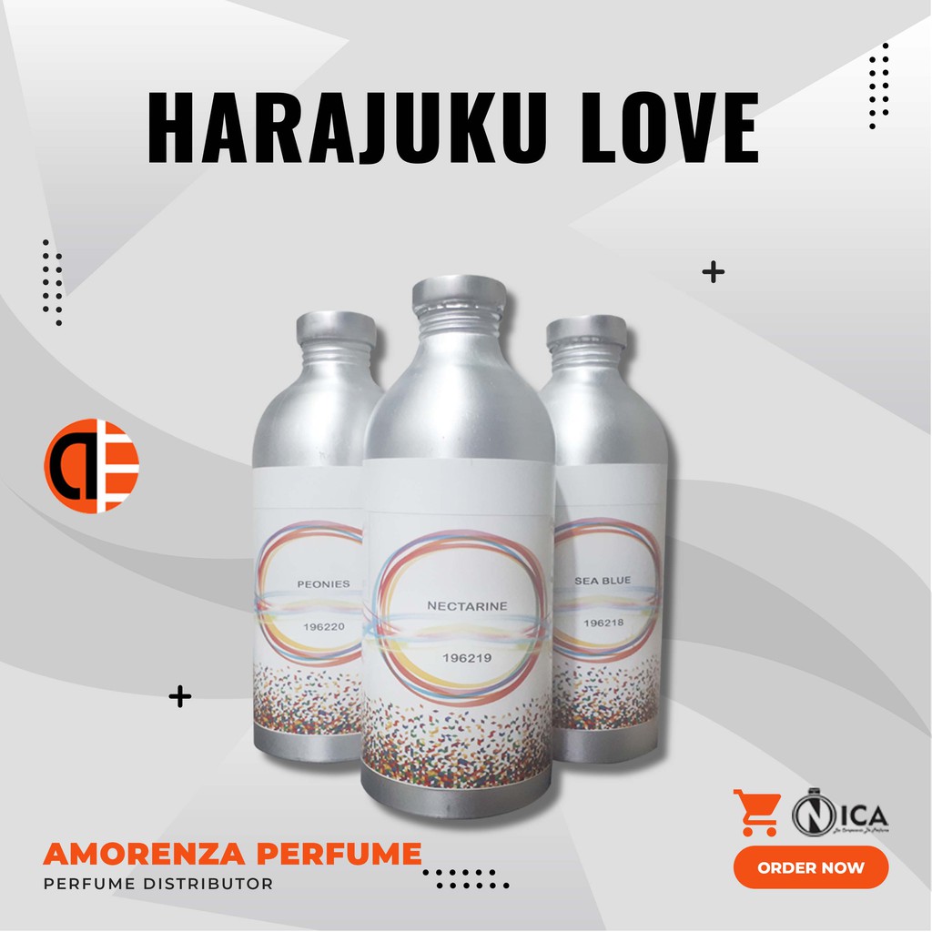 BIBIT PARFUM MURNI HARAJUKU LOVE - HARUKA NICA FRAGRANCE 500 ML SEGEL PABRIK