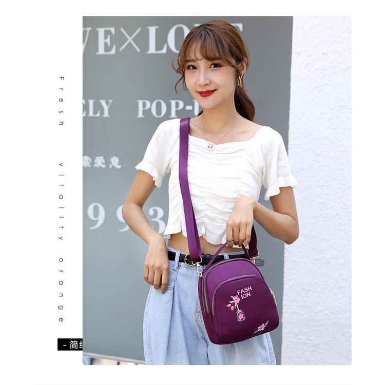 Terlaris tas fashion handbag wanita berbahan nylon  FS 1209-4
