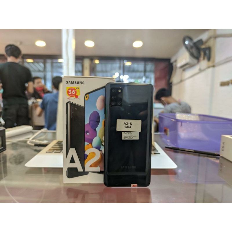 SAMSUNG GALAXY A21S RAM 6 ROM 128 SECOND GARANSI RESMI FULLSET