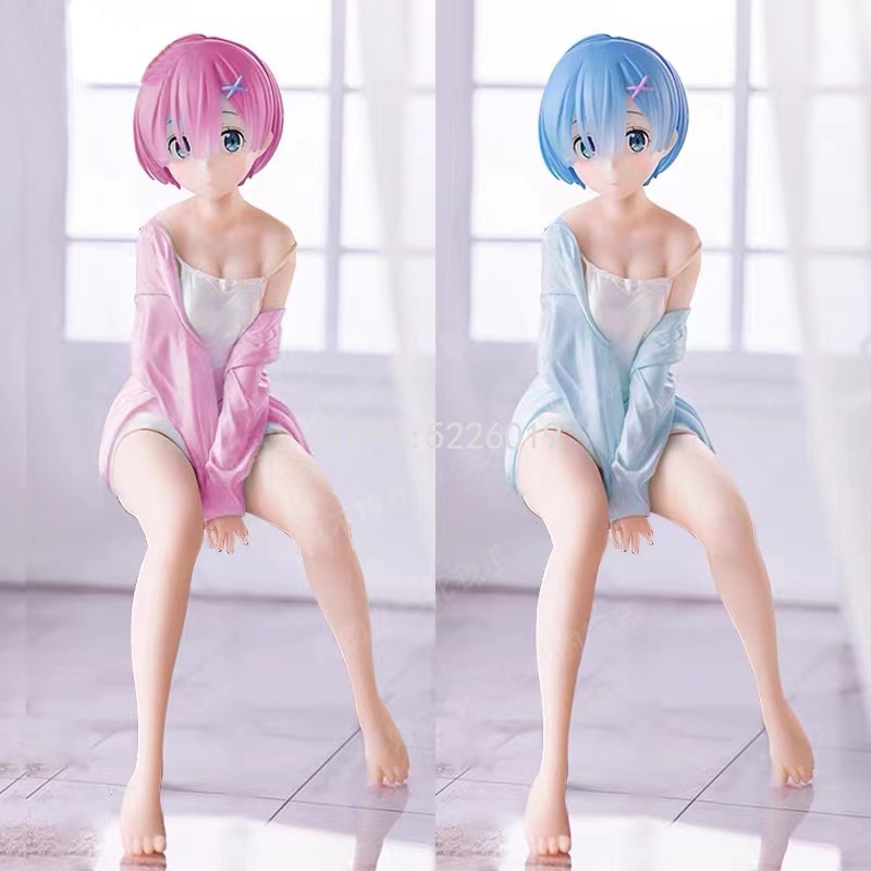 Action Figure Anime Perempuan Cantik Piyama Ramrem Untuk Dekorasi Interior Mobil