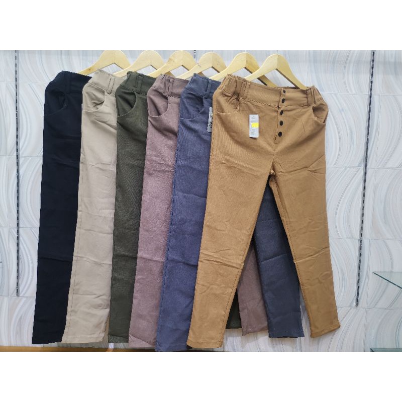 CElANABAGYPANTS WANITA STANDAR SIZE M FIT TO XXL BAHAN BENGALIN STRET PREMIUM CELANA KEKINIAN CELANA