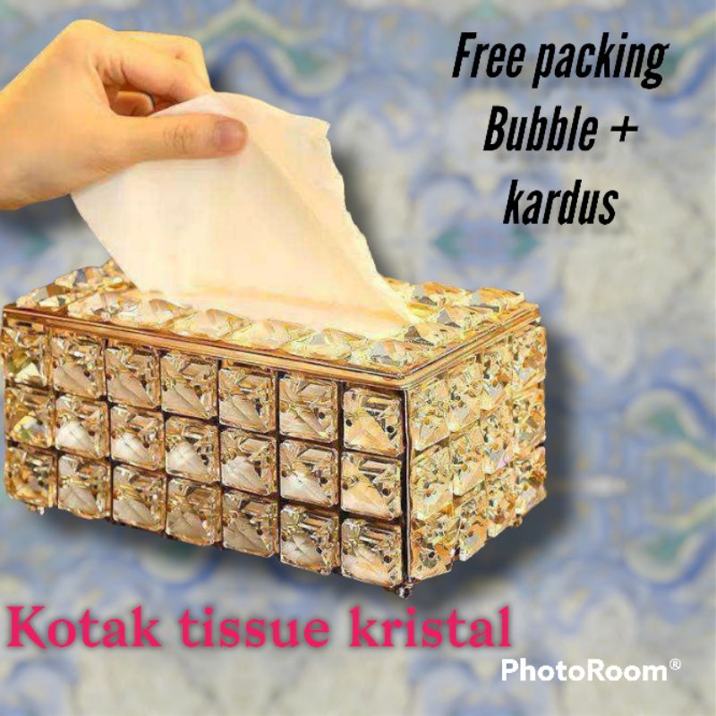 KOTAK TISU MEWAH KRISTAL/TEMPAT TISU BLINK/KOTAK TISU CRYSTAL