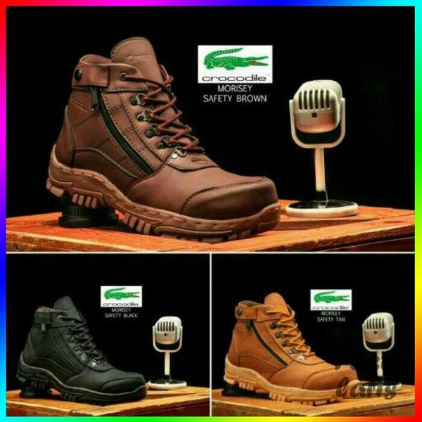 SEPATU BOS CROCODILE sepatu gunung pria boots crocodile morisey safety original handmade AWET