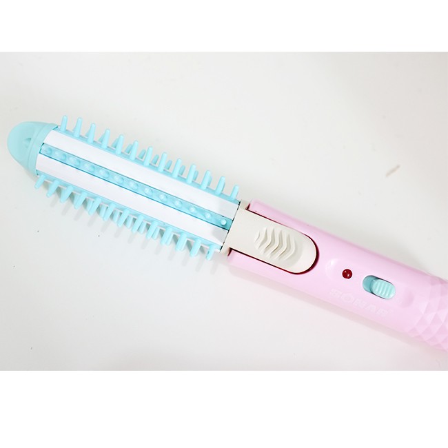 TERMURAH Mini iron brush 2in1 Sonar SN-013 , catokan 2in1 , sisir blow, sisir catok, catokan mini