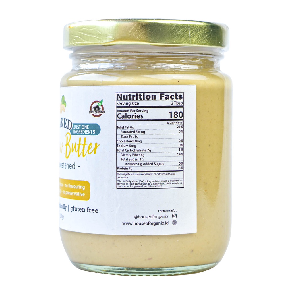 Naked Cashew Butter Unsweetened 250 Gr