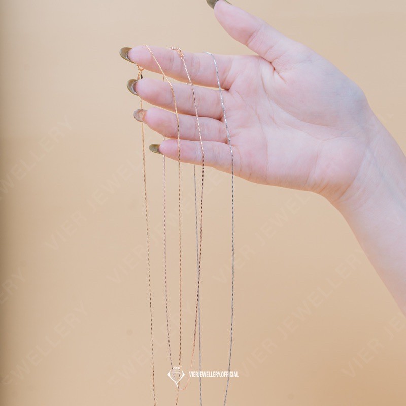 Vion S925 Necklace 0.6mm Rantai Kalung italy S925 / rantai kalung perak