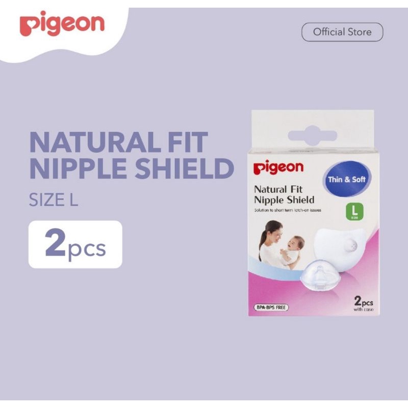 PIGEON NATURAL Feel NIPPLE SHIELD size 3 - L