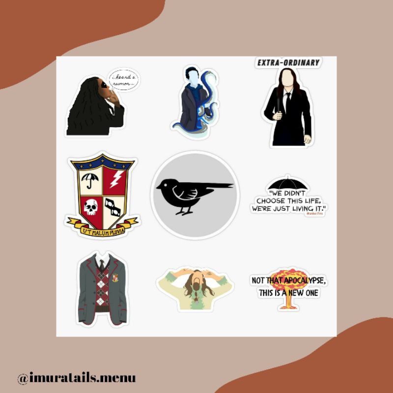 49pcs Sticker Tumblr The Umbrella Academy