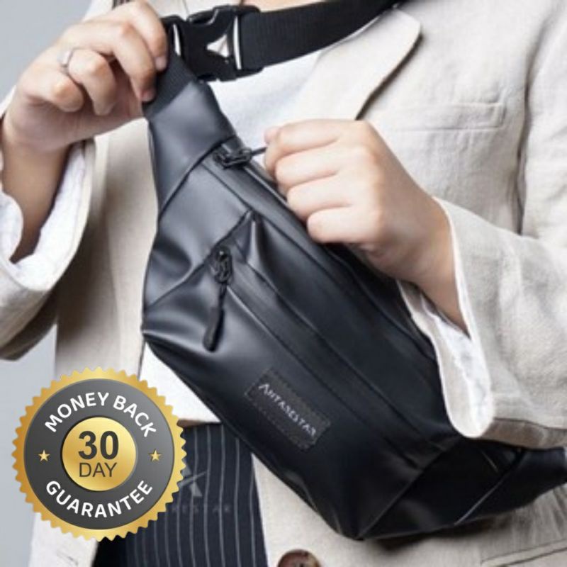 Tas Waistbag Pria Premium Waterproof Terbaru Tas Pinggang Selempang serbaguna
