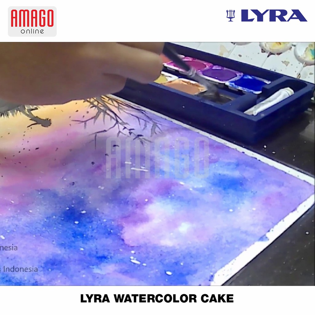 LYRA WATER COLOR CAKE - 12 COLORS - 8117121 (CAT AIR)