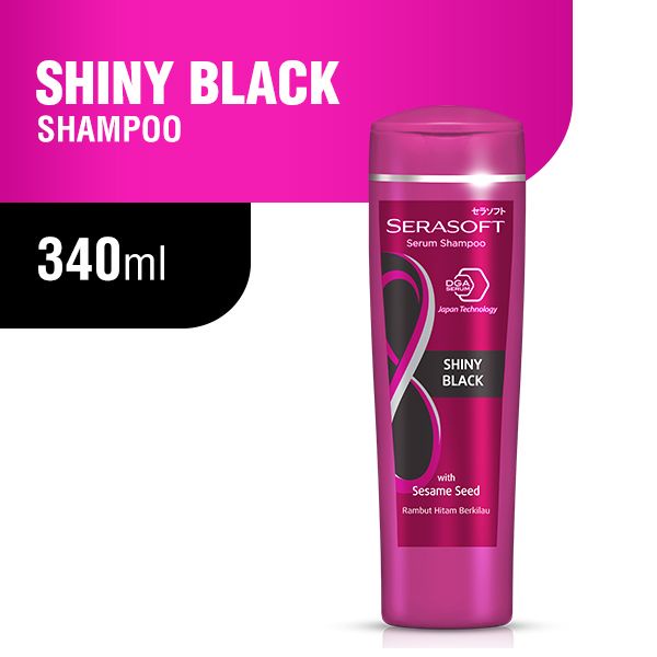 SERASOFT Shampoo Shiny Black 340 ml