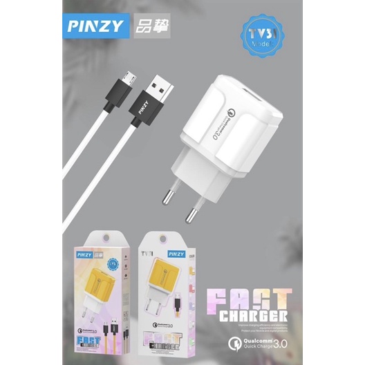 Charger ORIGINAL PINZY T31 Series Macaron Fast Charger QC 3.1 - Charger T31 Macaron -