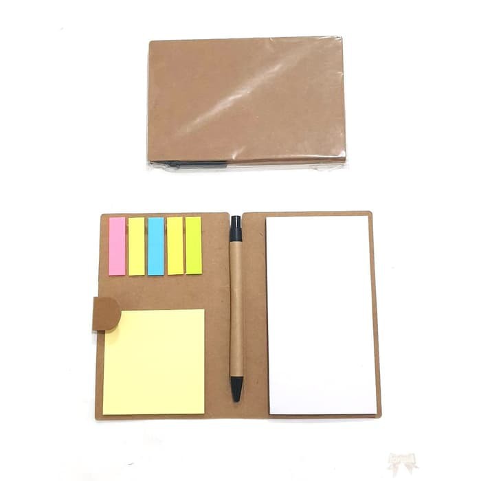 

Buku Notes + Post It Warna + Pulpen + Memo Sticky Note Souvenir BK-2008