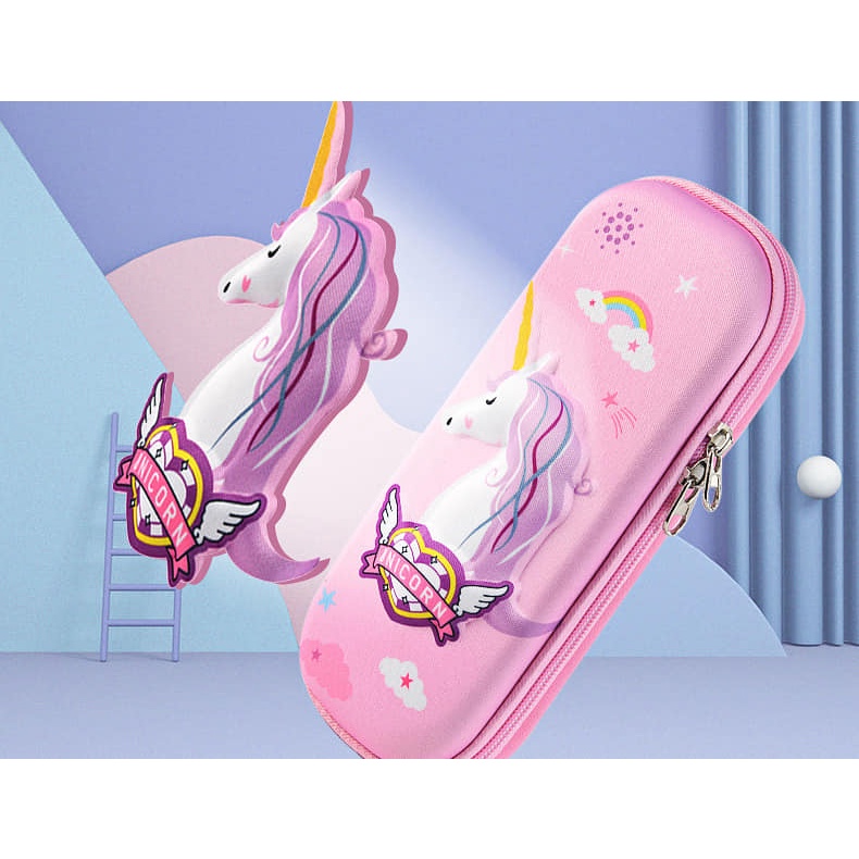 

Pencil Case Kotak Pensil Anak Cewek Impor Unicorn 3D