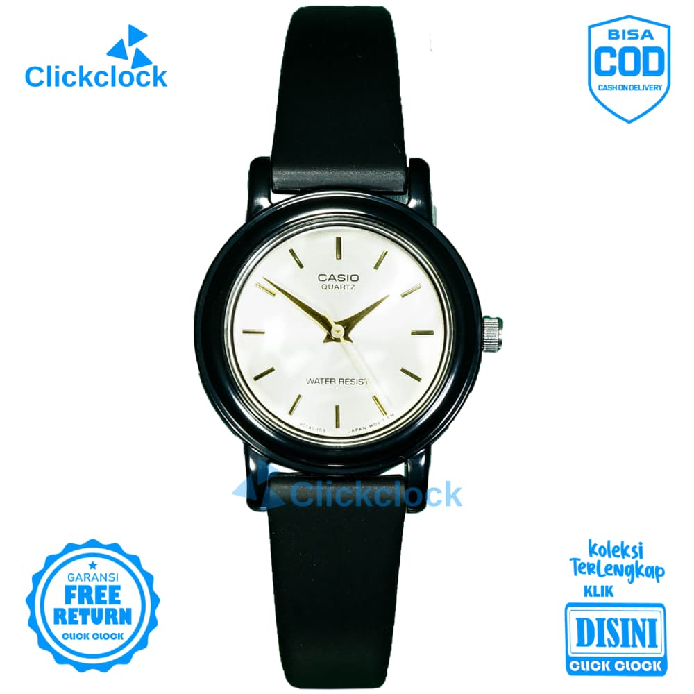 Jam Tangan Analog Wanita Formal Karet Analog,Quartz Casio 139EMV-7ALDF Watch Murah