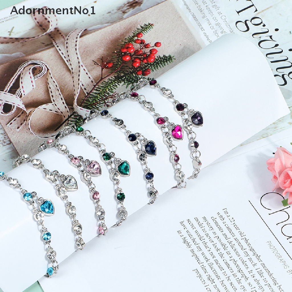 (AdornmentNo1) Gelang Tangan Magnetik Aksen Kristal Untuk Terapi Pembakar Lemak / Penurunan Berat Badan