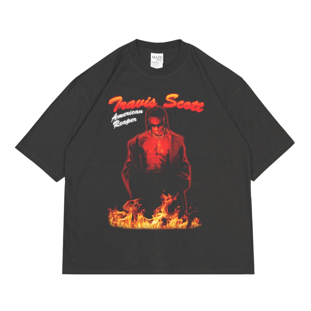 KAOS VINTAGE OVERSIZE TRAVIS SCOTT | UNISEX | KAOS OVERSIZE TRAVIS SCOTT | TRAVIS SCOTT TEES OVERSIZ
