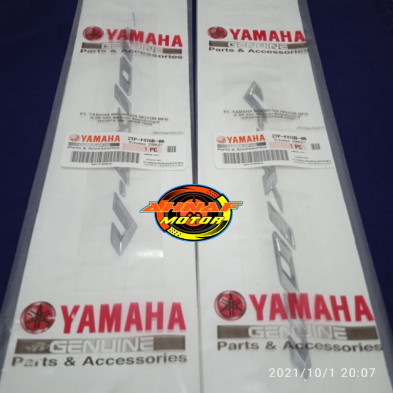 EMBLEM TULISAN TIMBUL VIXION NEW NVA SET KANAN KIRI ORI 2TP-F416B-00