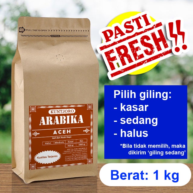 

Kopi Arabika Aceh 1 kg Arabica Kuntjoro